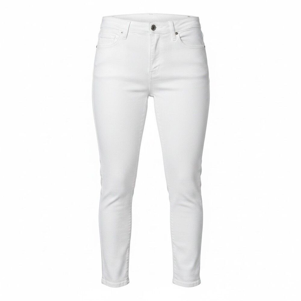 Pistola White High Rise Skinny Ankle Jeans Women Size 32 Stretch Cotton